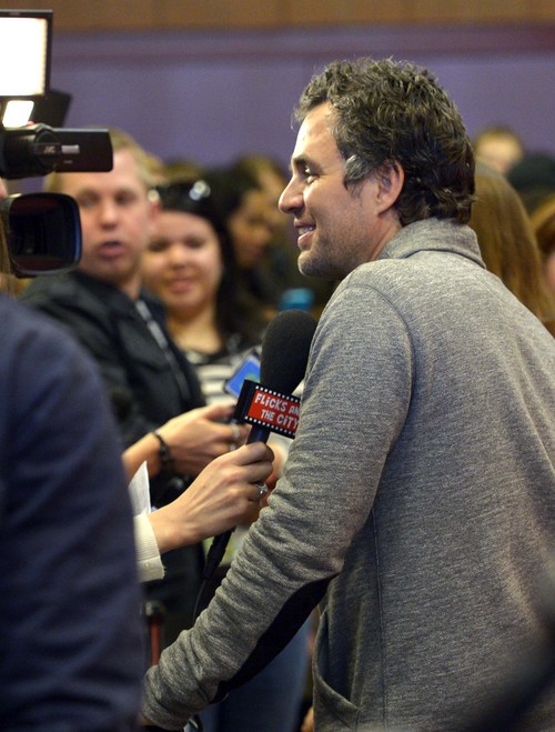 Leah Hogsten  |  The Salt Lake Tribune
Mark Ruffalo at the premiere screening of "Infinitely Polar Bear,"  about a manic-depressive father who tries to win back his wife, makes its premiere Saturday, January 18, 2014, at the Eccles Theatre during the Sundance Film Festival in Park City.