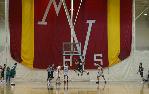 Scott Sommerdorf   |  The Salt Lake Tribune
The scene during first half play at Mountain View High School. Olympus defeated Mountain View 73-64 in Orem, Friday, January 24, 2014.
