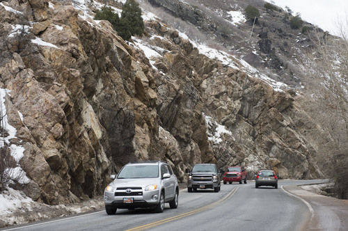 Steve Griffin  |  The Salt Lake Tribune
The future of vehicle traffic in Big Cottonwood Canyon, light on a cool, clear Monday, will be evaluated in a proposal over the future of the central Wasatch Mountains.
