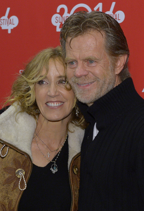 Leah Hogsten  |  The Salt Lake Tribune
Felicity Huffman and husband director William H. Macy at the premiere of  "Rudderless," a film about a grieving father who discovers his deceased son's music and forms a rock band, Friday, January 24, 2014, at the Eccles Theatre during the Sundance Film Festival in Park City.