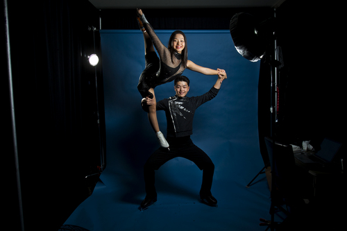 Chris Detrick  |  The Salt Lake Tribune
Ice dancing athletes Maia Shibutani and Alex Shibutani pose for a portrait during the Team USA Media Summit at the Canyons Grand Summit Hotel Tuesday October 1, 2013.