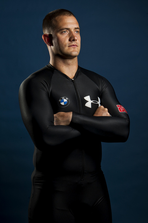 Chris Detrick  |  The Salt Lake Tribune
Bobsled athlete Justin Olsen poses for a portrait during the Team USA Media Summit at the Canyons Grand Summit Hotel Monday September 30, 2013.