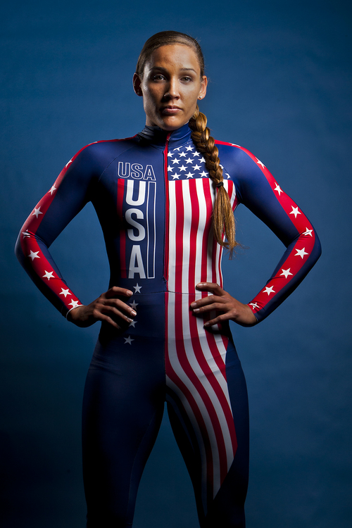 Chris Detrick  |  The Salt Lake Tribune
Lolo Jones poses for a portrait during the Team USA Media Summit at the Canyons Grand Summit Hotel Monday September 30, 2013.