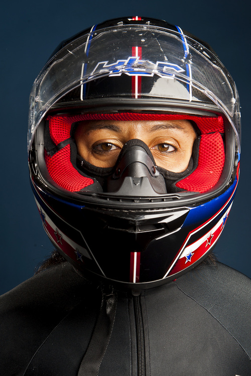 Chris Detrick  |  The Salt Lake Tribune
Bobsled athlete Elana Meyers poses for a portrait during the Team USA Media Summit at the Canyons Grand Summit Hotel Monday September 30, 2013.