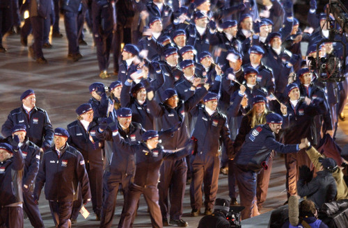 |  Tribune file photo

American athletes enter Rice-Eccles stadium during the Opening Ceremony.