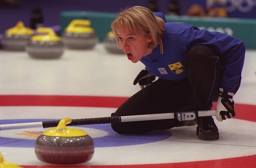 |  Tribune file photo

Womens Swedish curling team at the Ice Sheet at Ogden.