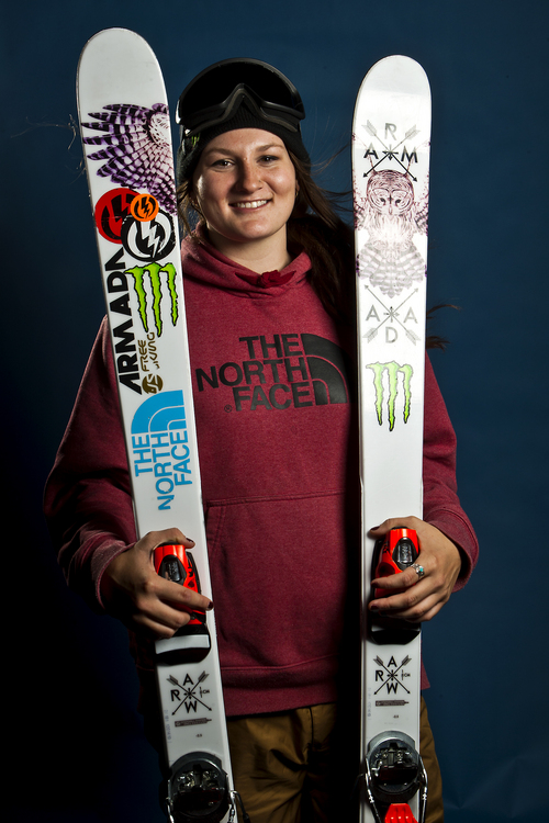Chris Detrick  |  The Salt Lake Tribune
Halfpipe skiing athlete Devin Logan poses for a portrait during the Team USA Media Summit at the Canyons Grand Summit Hotel Tuesday October 1, 2013.