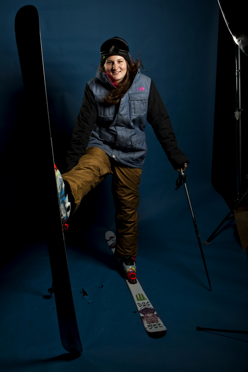 Chris Detrick  |  The Salt Lake Tribune
Halfpipe skiing athlete Devin Logan poses for a portrait during the Team USA Media Summit at the Canyons Grand Summit Hotel Tuesday October 1, 2013.