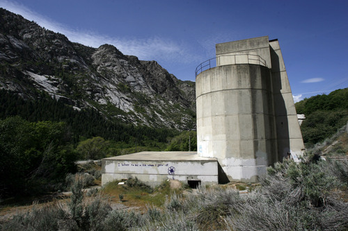 Francisco Kjolseth  |  The Salt Lake Tribune
The Forest Service is seeking public comment on a plan to demolish the old Grit Mill less than a mile up Little Cottonwood Canyon, on the north side of the road. The granite cliffs above are popular with rock climbers and the plan is to develop a nice parking area for them along with trails connecting it to the UTA parking lot at the base of the canyon.