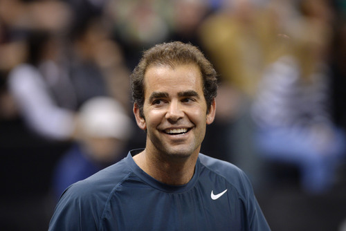Steve Griffin  |  The Salt Lake Tribune


Pete Sampras smiles after John McEnroe chased down a shot and hit it for a winner during the Champions Challenge tournament, a 12-city tour, at EnergySolutions Arena Tuesday night. in Salt Lake City, Utah Wednesday, February 26, 2014.