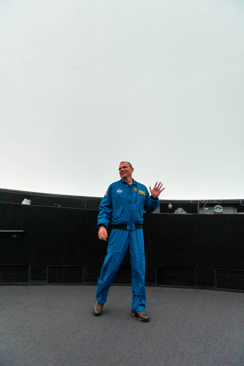 Trent Nelson  |  The Salt Lake Tribune
NASA astronaut Tony Antonelli addresses a group of children at the Clark Planetarium in Salt Lake City, Thursday, February 27, 2014.