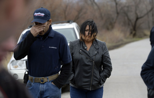 Francisco Kjolseth  |  The Salt Lake Tribune
Rick Martin, step father to Aletha Jo Williams and her sister Lovoina Ortega feel the emotion of possible new information regarding Williams who was 25 years old and 6 months pregnant when she was last seen March, 2002. The two spoke along the banks of the Jordan River near 2590 S. 1160 East, as the Salt Lake City police department were acting on several credible tips that led them to reopen the case and focus on the river.