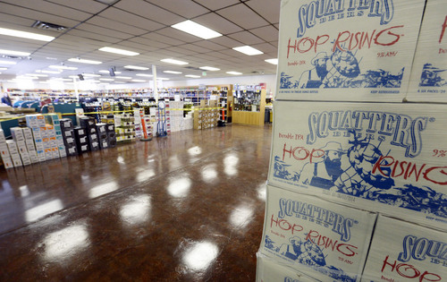 Francisco Kjolseth  |  The Salt Lake Tribune
In a few weeks, customers may get relief from long check-out lines and limited booze selection at the state liquor store in Sugar House. Remodeling is now underway at the 1,904-square-foot store at that will more than double the amount of floor space. The remodel should be done by March 10.