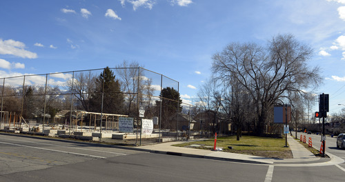 Rick Egan  | The Salt Lake Tribune 

Open space on Sugarmont Avenue just east of 900 East on the south side of the street. The 2.85 acres  which used to be a tennis court, is now a community garden, a parking lot and the Boys And Girls Club building. Thursday, February 20, 2014.