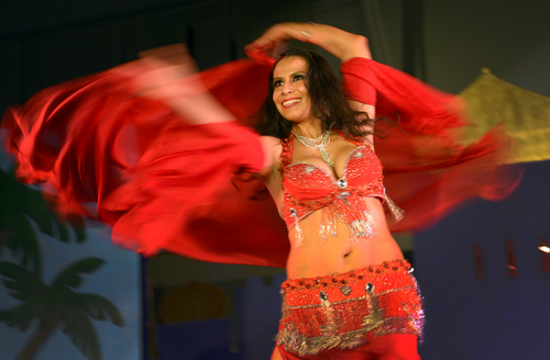 Rick Egan  | The Salt Lake Tribune 

Shasha dances in the thirteenth annual  Belly Dance Spring Festival at the State Fairgrounds, Saturday, March 1, 2014.  The Belly Dance Spring Fest is the largest belly dancing festival in Utah, featuring more than 400 dancers