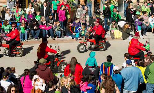 Trent Nelson  |  The Salt Lake Tribune
El Kalah Shriners riding in the St. Patrick's Day Parade at The Gateway in Salt Lake City, Saturday, March 15, 2014.