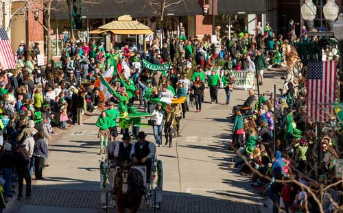 Trent Nelson  |  The Salt Lake Tribune
The St. Patrick's Day Parade at The Gateway in Salt Lake City, Saturday, March 15, 2014.