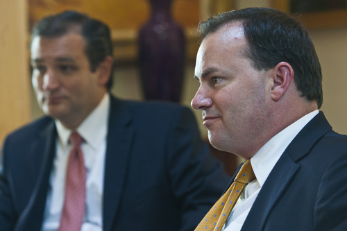 Chris Detrick  |  Tribune file photo
Sens. Ted Cruz, R-Texas, and Mike Lee, R-Utah, are pushing a new convoluted strategy in their effort to strip funding from Obamacare.