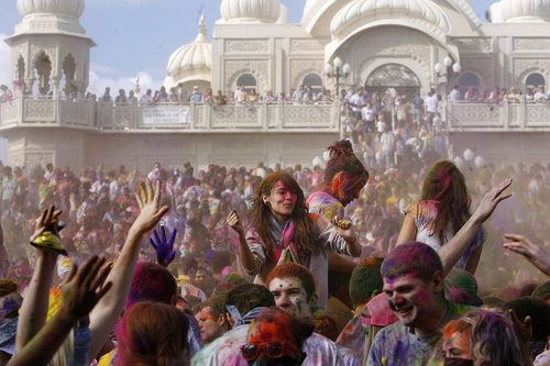 Scott Sommerdorf   |  The Salt Lake Tribune
The 2013 Festival of Colors - Holi Celebration - The Krishna Temple in Spanish Fork will celebrate Holi, the announcement of the arrival of spring, Saturday, March 30, 2013.
