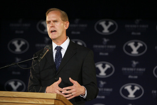 Francisco Kjolseth  |  Tribune file photo
BYU's Athletic Director Tom Holmoe announced a policy change in which the university no longer will discuss honor code violations by athletes//