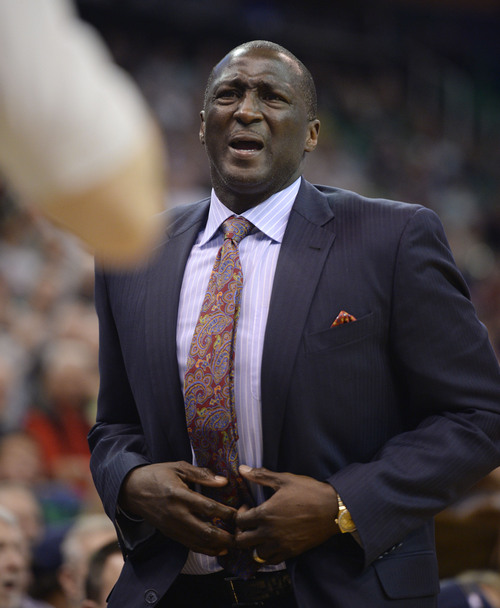 Steve Griffin  |  The Salt Lake Tribune


Utah Jazz head coach Tyrone Corbin can't believe a call during second half action in the Utah Jazz versus Indiana Pacers at EnergySolutions Arena in Salt Lake City, Utah Thursday, December 5, 2013.