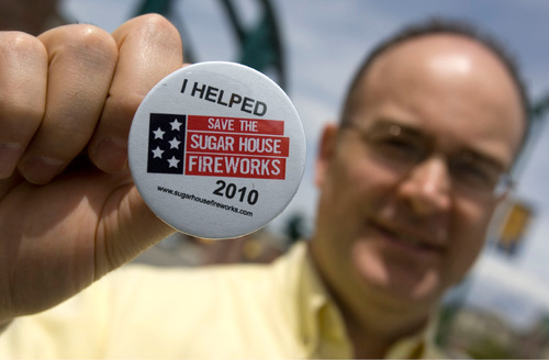 Tribune file photo

Funding for the Sugar House fireworks show is in jeopardy again, as it was in 2010, when when organizer Scott Workman appealed to the public for donations.