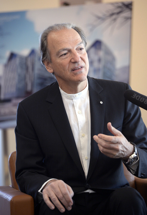 Al Hartmann  |  The Salt Lake Tribune
Pierre Lassonde, mining magnate and big-time donor to the University of Utah is giving money for a "cutting-edge building for student entrepreneurs."