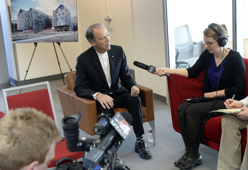 Al Hartmann  |  The Salt Lake Tribune
Pierre Lassonde, mining magnate and big-time donor to the University of Utah is giving money for a "cutting-edge building for student entrepreneurs."