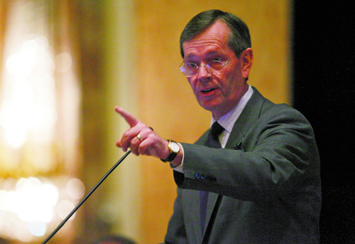 Francisco Kjolseth  |  Tribune file photo
Mike Leavitt, former governor of Utah and former Secretary of the U.S. Department of Health and Human Services, has been named this year's "Giant in our City" by the Salt Lake Chamber.