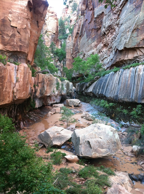 Nate Carlisle  |  The Salt Lake Tribune
A stream runs down Water Canyon near Hildale in this photo from Sept. 24, 2013.