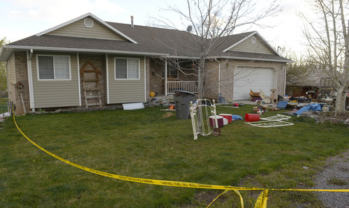 Leah Hogsten  |  The Salt Lake Tribune
The Pleasant Grove home Sunday, April 13, 2014, where 7 dead babies were discovered on April 13, 2014.