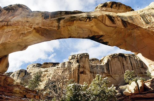 Danny Chan La  |  Tribune file photo
Hickman Arch at Capitol Reef with snow cover.