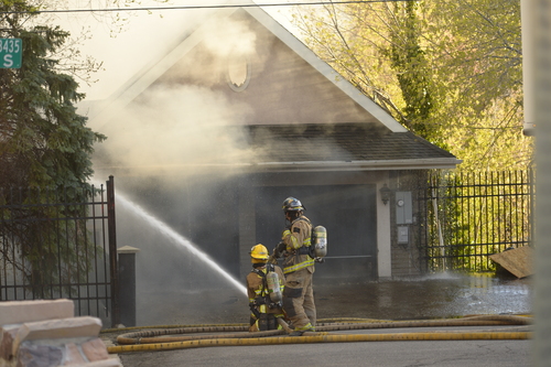 Rick Egan  |  The Salt Lake Tribune

Unified firefighters work on a hour fire as 2680 Evergreen Ave, Wednesday, April 16, 2014