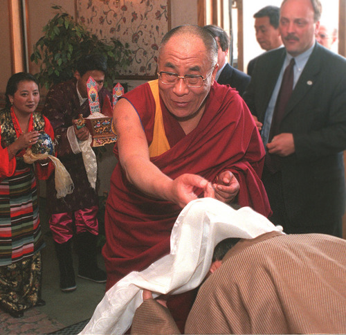 Rick Egan  |  Tribune file photo
In 2001, the Dalai Lama spent four days charming and enlightening various groups in Utah, speaking at hospitals, Symphony Hall, the University of Utah and to the state's close-knit Tibetan Buddhist community. His laugh was unforgettable.