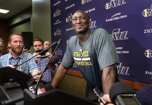 Scott Sommerdorf   |  The Salt Lake Tribune
Utah Jazz head coach Ty Corbin speaks to the media on the day the Jazz clean out their lockers after a disappointing 25-57 season, Thursday, April 17, 2014.