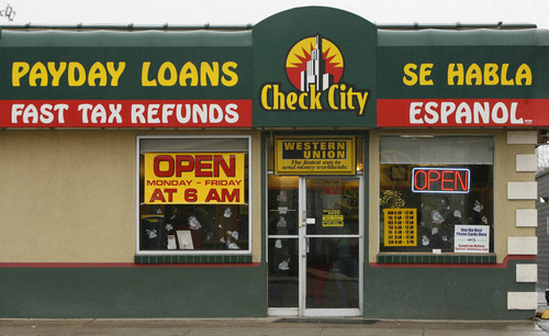 Tribune file photo
Payday lenders in Utah offer loans with an average interest rate of more than 400 percent.