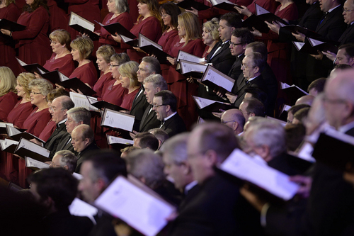 Scott Sommerdorf   |  The Salt Lake Tribune
The Mormon Tabernacle Choir and Orchestra at Temple Square will present Handel's "Messiah" in the Tabernacle, Friday, April 18, 2014. This is the event that "sold out" of free tickets in 7.5 minutes.