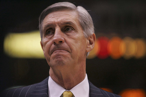Tribune file photo

Jerry Sloan coaches a game against the Pistons in 2004.