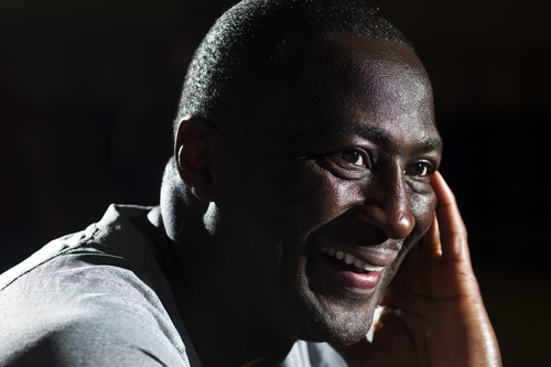 Photo by Chris Detrick | The Salt Lake Tribune 
Utah Jazz head coach Tyrone Corbin poses for a portrait at the Zions Bank Basketball Center Saturday February 12, 2011.