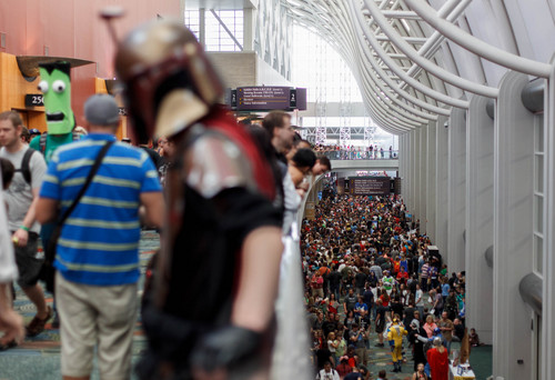 Trent Nelson  |  The Salt Lake Tribune
Large crowds fill the Salt Palace Convention Center at Salt Lake Comic Con in Salt Lake City in 2013.