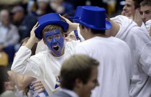 Steve Griffin  |  The Salt Lake Tribune


Fans go crazy after BYU's Eric Mika throws down a monster jam during first half action in the BYU versus Iowa State men's basketball game at the Marriott Center in Provo, Utah Thursday, November 21, 2013. defense attorney, Randall Spencer