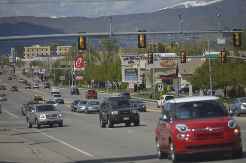Chris Detrick  |  The Salt Lake Tribune
State Street in Murray Wednesday April 23, 2014.