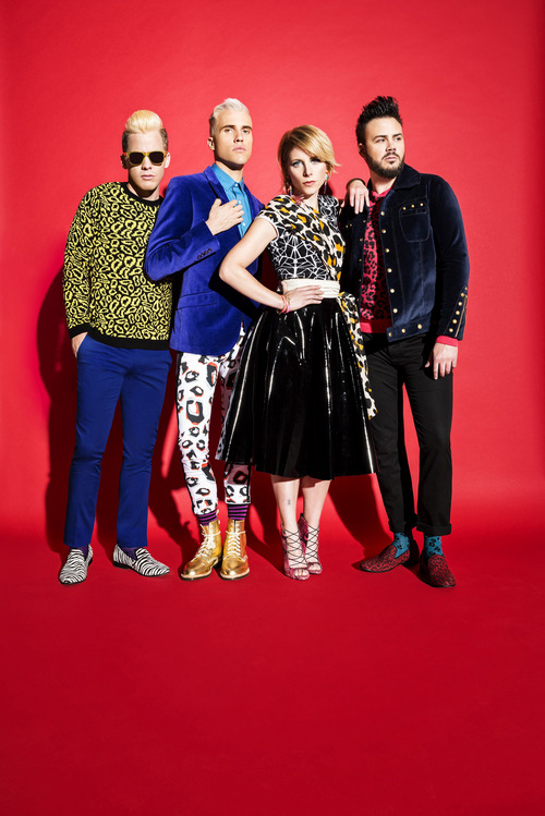 | Courtesy 

Neon Trees frontman, Tyler Glenn, second from left, recently came out as gay, but said he is sill a devout member of the Mormon Church.