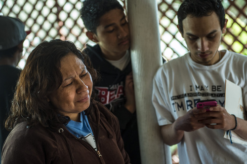 Chris Detrick  |  The Salt Lake Tribune
Ana Cañenquez and her sons Geovanny Ramirez, 17, and Mario Ramirez 15, talk about the possibility of being deported at her home in Garland Wednesday April 16, 2014. Part of the family has been ordered to be deported to El Salvador.