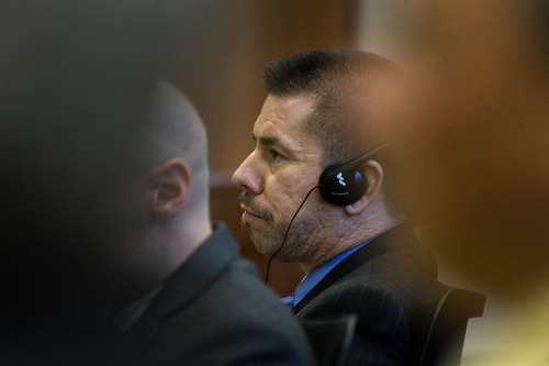 Scott Sommerdorf  |  The Salt Lake Tribune             
Roberto Miramontes Román in court, Friday, August 17, 2012.