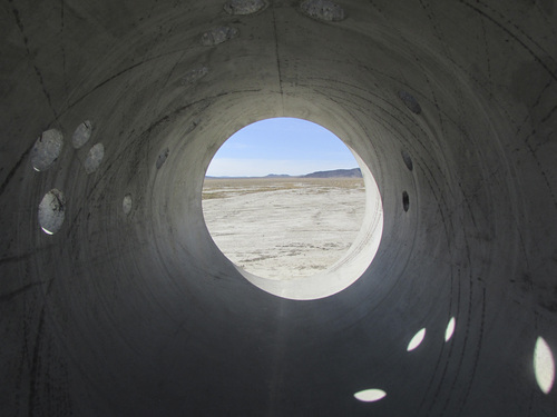 Tom Wharton | The Salt Lake Tribune

Sunlight inside the Sun Tunnels in northwestern Utah.