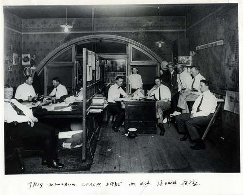 Tribune file photo

The Salt Lake Tribune newsroom, 1915.