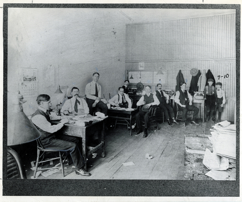 Tribune file photo

The Salt Lake Tribune newsroom, 1900.