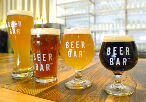 Rick Egan  |  The Salt Lake Tribune
Brews will be served in appropriate glasses at The Beer Bar.