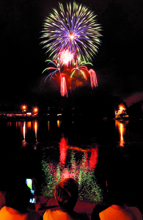 Trent Nelson  |  Tribune file photo
Fireworks ring in Independence Day in Salt Lake City's Sugar House Park in 2010.